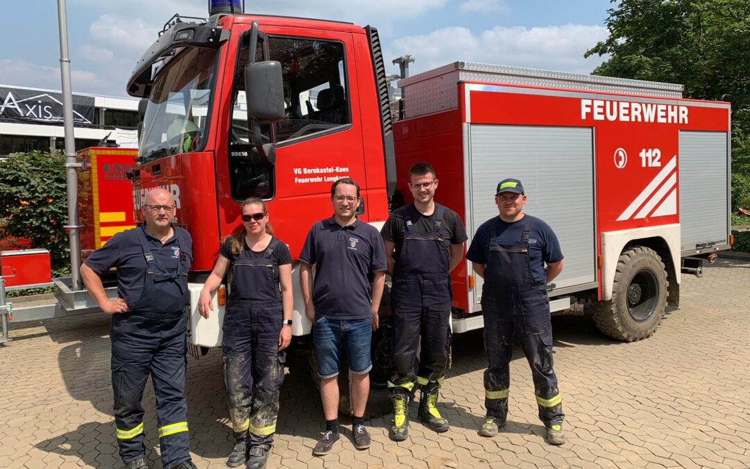 Überörtliche Hilfeleistung im Hochwassergebiet