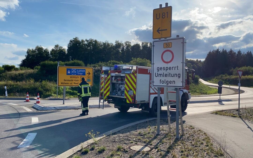 Verkehrsunfall B50/B327 Longkamp