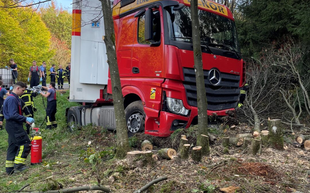 Einsatz 32/2022 Verkehrsunfall mit LKW