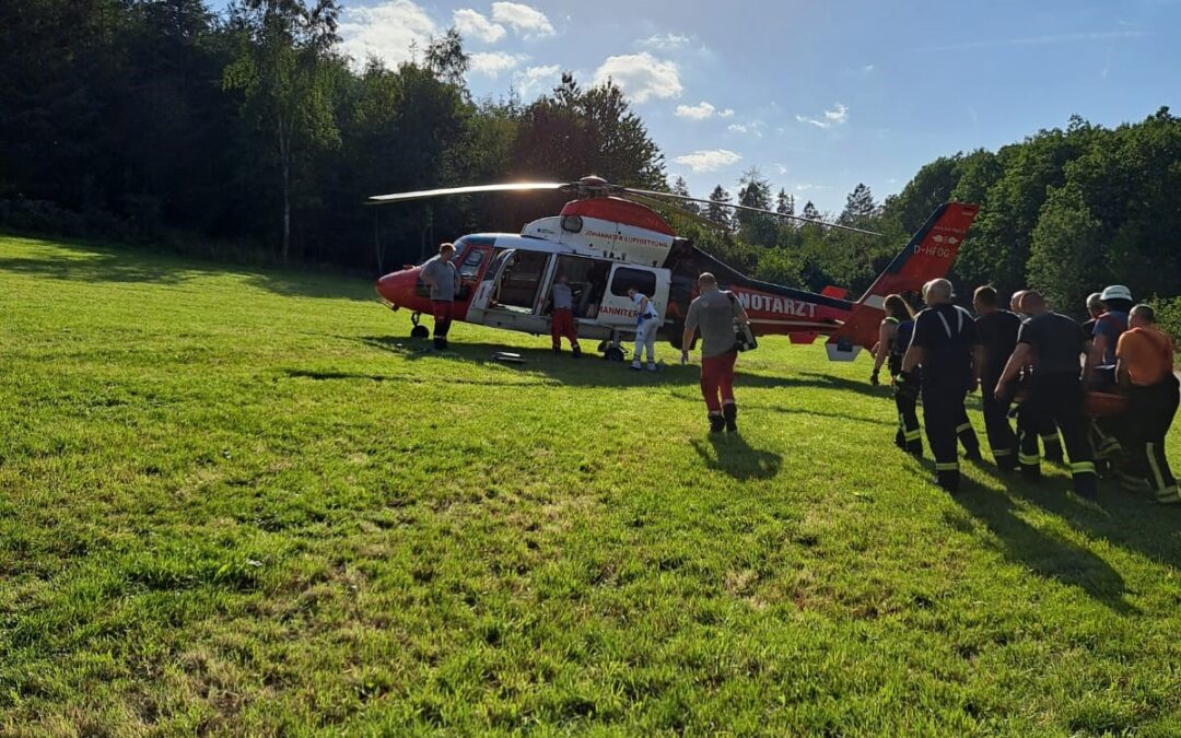 Einsatz 27/2023 Unterstützung Rettungsdienst im Gelände K103